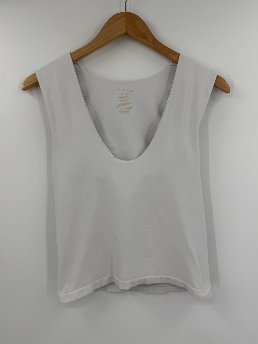 Free People Intimately Clean Lines Muscle Cami | White | M/L